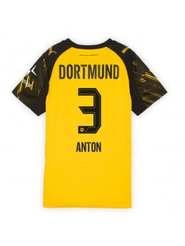 Borussia Dortmund Waldemar Anton #3 Replika Hemmakläder Dam 2025-26 Kortärmad